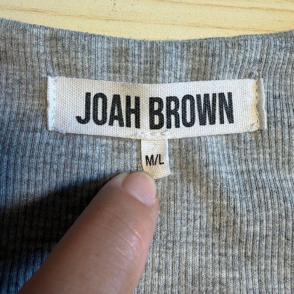 JOAN BROWN ribbed crop tank rumble ;) - Picture 2 of 6